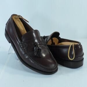 Men's Church's Custom Grade Tassel Burgundy Leather Loafers Shoes Size 10.5 ?